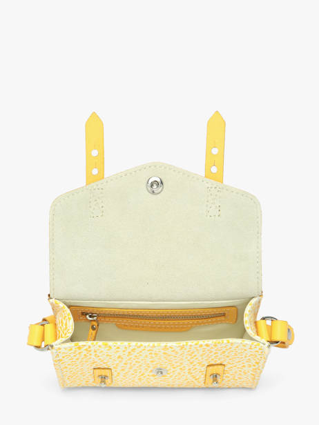 Leather Le Mini Indispensable Citronade Crossbody Bag Paul marius Yellow citronade MINICIT other view 2