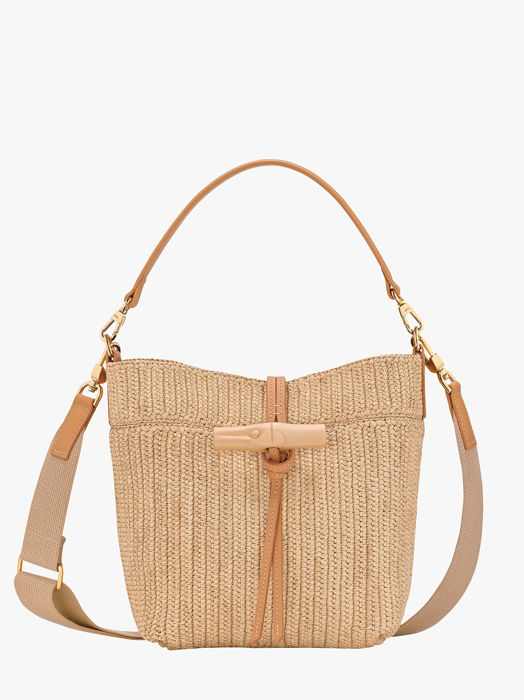 Longchamp Le roseau raphia Messenger bag Beige