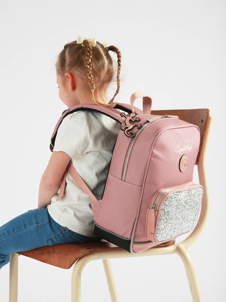 Sac à Dos 1 Compartiment Cameleon Rose vintage fantasy SD33 vue secondaire 2