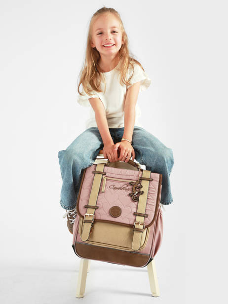 2-compartment Vintage Fantasy Backpack Cameleon Pink vintage fantasy SD39 other view 2