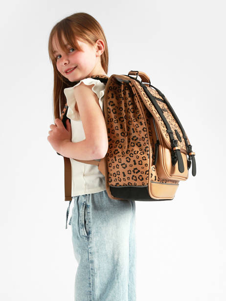 2-compartment Vintage North Backpack Cameleon Brown vintage north SD39 other view 2