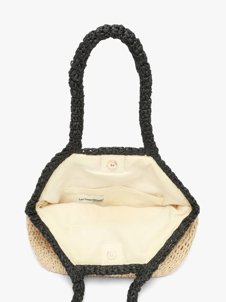 Shoulder Bag Galets Paper Les tropeziennes Beige galets TZ02 other view 2