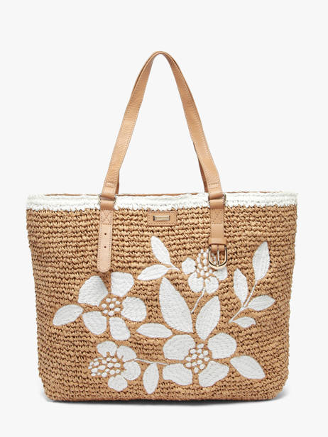 Sac Porté épaule Large Papier Les tropeziennes Marron large TZ01