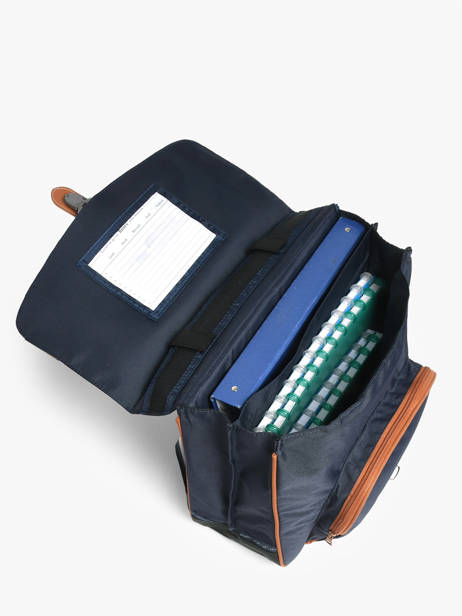 2-compartment Satchel Tann's Blue les fantaisies g 38208 other view 2