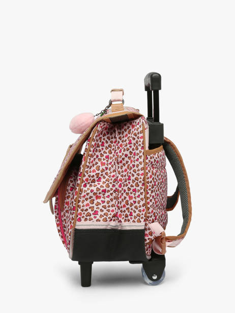 2-compartment Wheeled Satchel Tann's Multicolor les fantaisies f 42229 other view 1