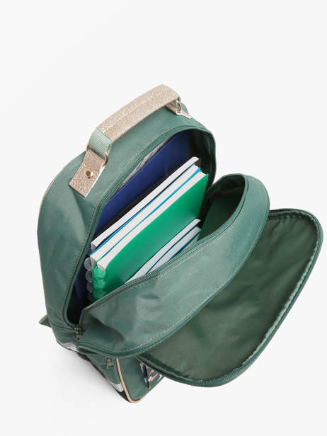 2-compartment Backpack Tann's Green les fantaisies f 74191 other view 2
