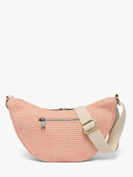 Sac Bandoulière Tressage Coton Hindbag Orange tressage TS vue secondaire 4