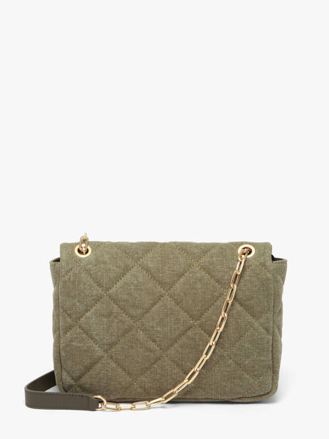 Grand Sac Bandoulière Moon En Lin Vanessa bruno Vert moon 70V40329 vue secondaire 5