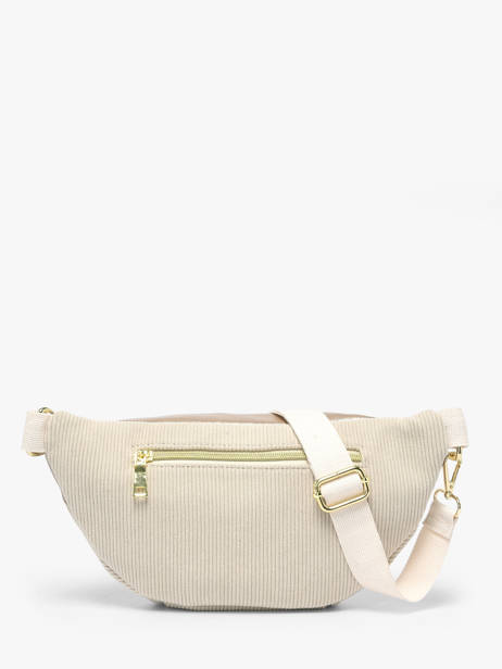 Sac Banane Ines de laure Beige velours 1685186 vue secondaire 3
