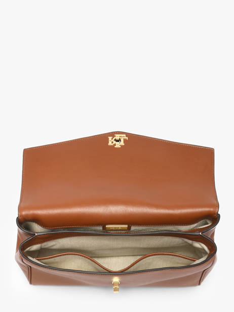 Sac Porté Main Farrah Cuir Lauren ralph lauren Marron farrah 31P11738 vue secondaire 3