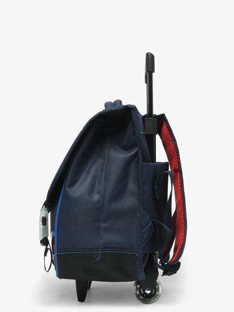 2-compartment Wheeled Satchel Paris st germain Blue psg 26AP203K other view 2
