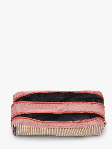 2-compartment Pouch Caramel et cie Pink boheme FI other view 1