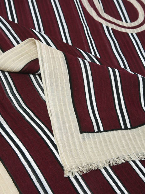 Scarf Tommy hilfiger Red th script AW18869 other view 1