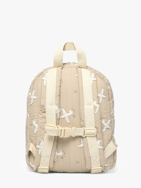 Mini Backpack Kidzroom Beige wonderful worlds 1678 other view 4