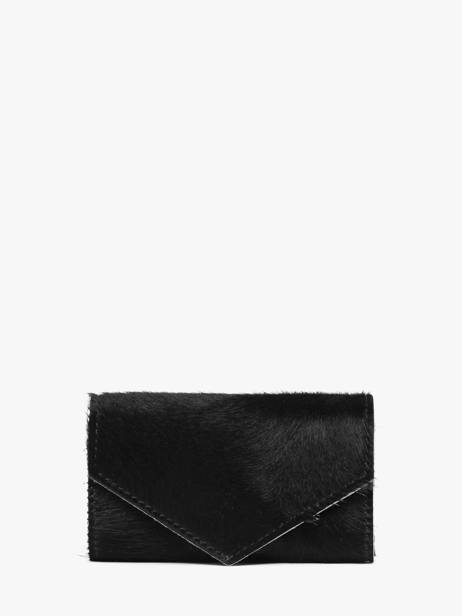 Coin Purse Agnes Leather Etrier Black agnes EAGN5018