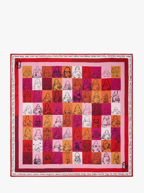 Scarf Lancel Red 150 ans A14215