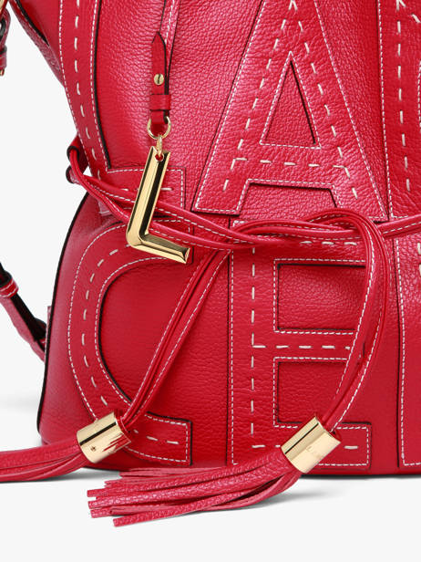 Satchel 150 Ans Lancel Red 150 ans A14097 other view 3