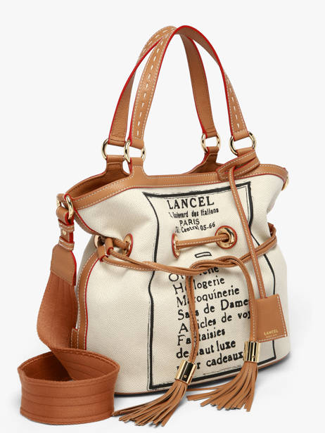 Satchel 150 Ans Lancel Beige 150 ans A14103 other view 2