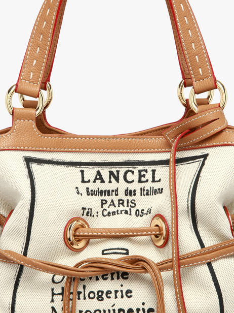 Satchel 150 Ans Lancel Beige 150 ans A14103 other view 3