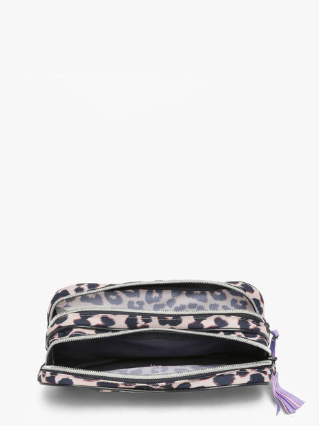 2-compartment Pouch Milky kiss Beige leopard luxe 1363 other view 1