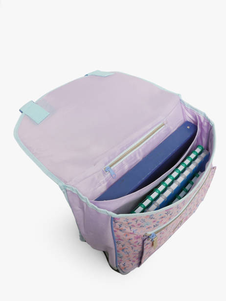 2-compartment Satchel Lilo & stitch Violet spring smiles 1726 other view 3