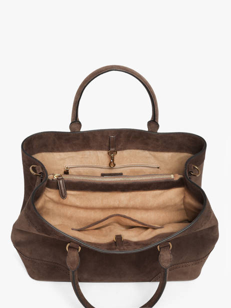 Sac Porté Main Dryden Cuir Lauren ralph lauren Marron dryden 31P15645 vue secondaire 3