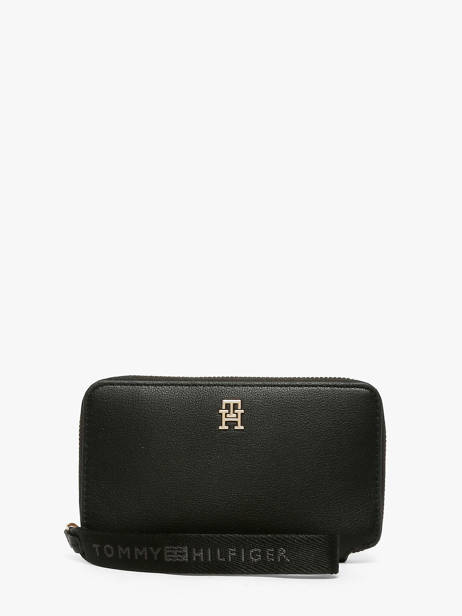 Portefeuille Tommy hilfiger Noir th logotape AW18699