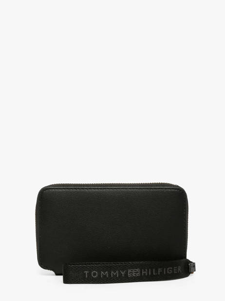 Portefeuille Tommy hilfiger Noir th logotape AW18699 vue secondaire 2