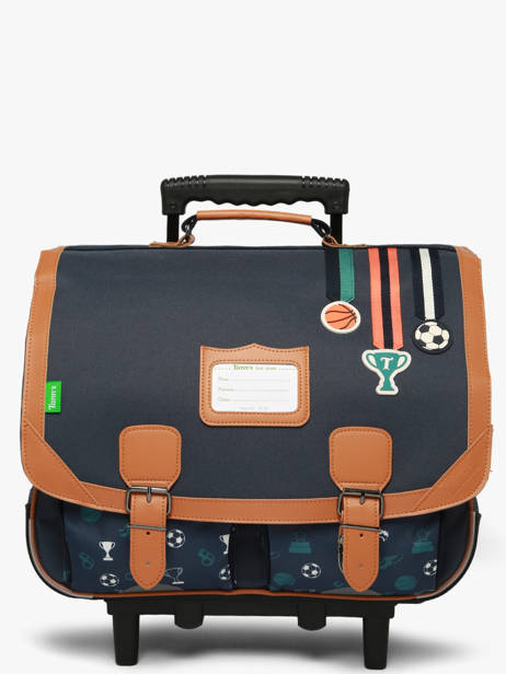 Cartable à Roulettes 2 Compartiments Tann's Bleu les fantaisies g 26432512