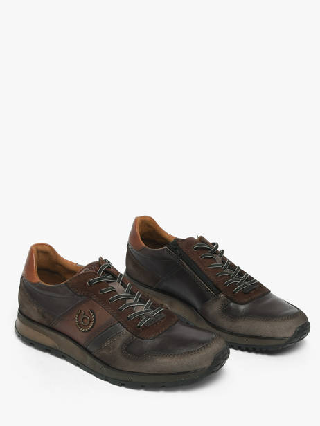 Sneakers In Leather Bugatti Gray men 331APA04 other view 1