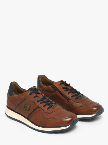 Sneakers In Leather Bugatti Brown men 331APA03 other view 1