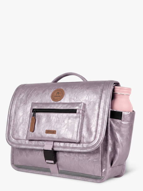 Cartable 2 Compartiments Cabaia Violet school S vue secondaire 3