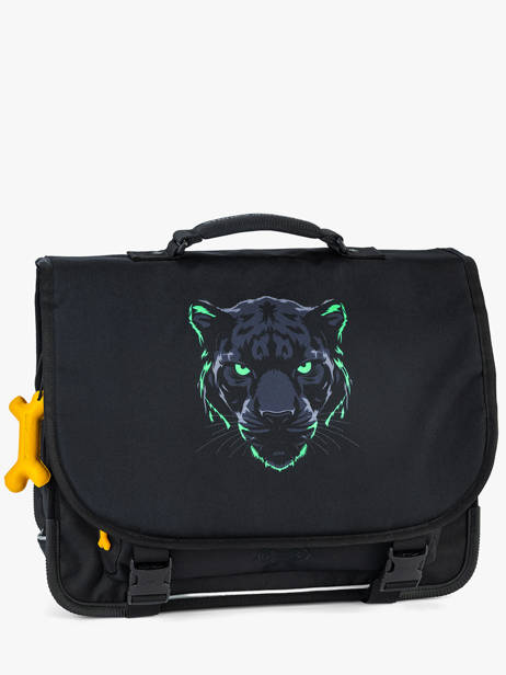Cartable Cedar 2 Compartiments Stones and bones Noir boys B vue secondaire 2