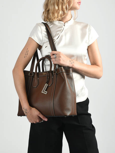 Sac Porté épaule Belleville Cuir Lancel Marron belleville A14269 vue secondaire 1