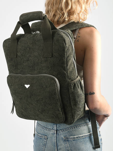 Sac à Dos 1 Compartiment Roxy Vert back to school RJBP4994 vue secondaire 1