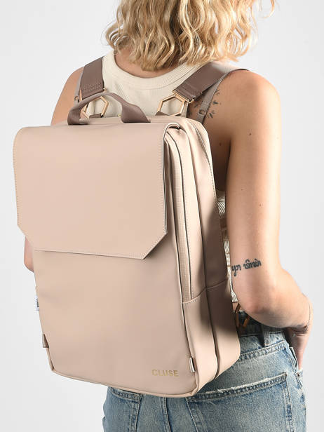 Backpack Nuitée Cluse Beige backpack CX035 other view 1