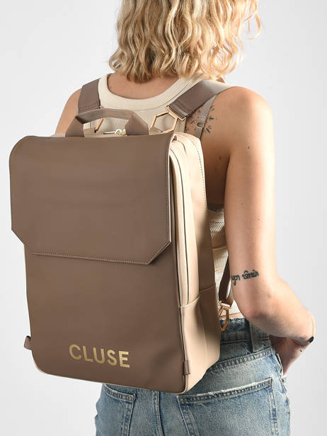 Backpack Nuitée Cluse Beige backpack CX035 other view 2