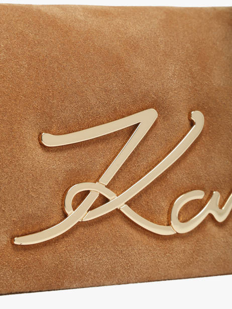 Sac Bandoulière K Signature Cuir Karl lagerfeld Marron k signature B3W30016 vue secondaire 2