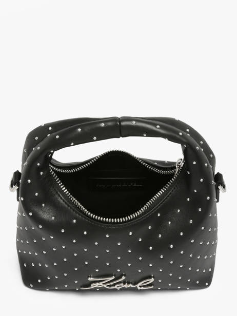 Sac Bandoulière K Signature Polyurethane Karl lagerfeld Noir k signature B3W30111 vue secondaire 3