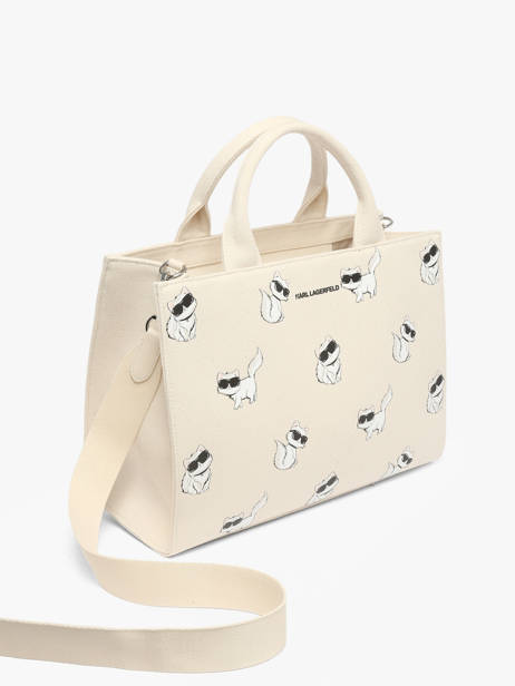 Cabas K Ikon Coton Karl lagerfeld Beige k ikon B3W50064 vue secondaire 1