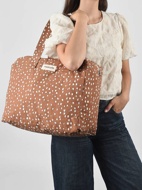 Shoulder Bag Célestins Recycled Coton Rivedroite Brown biche oh ma biche CELEBICH other view 1