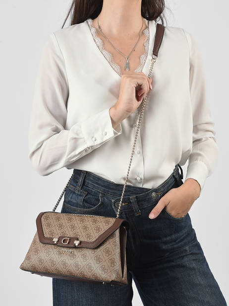 Sac Bandoulière Lindsey Guess Beige lindsey SG974921 vue secondaire 1