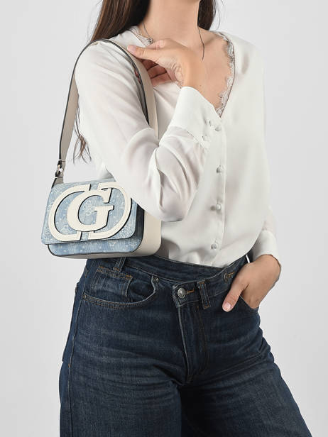 Shoulder Bag Ruby Cotton Guess Blue ruby DG974019 other view 1