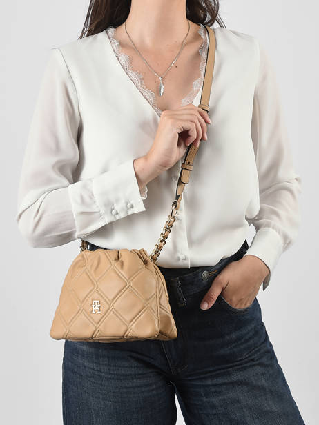 Sac Bandoulière Th Feminine Tommy hilfiger Beige th feminine  AW18718 vue secondaire 1