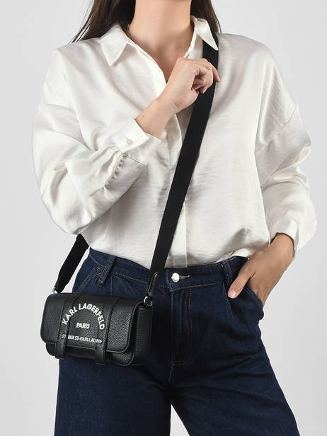 Sac Bandoulière Rsg Cuir Karl lagerfeld Noir rsg B3W30342 vue secondaire 1