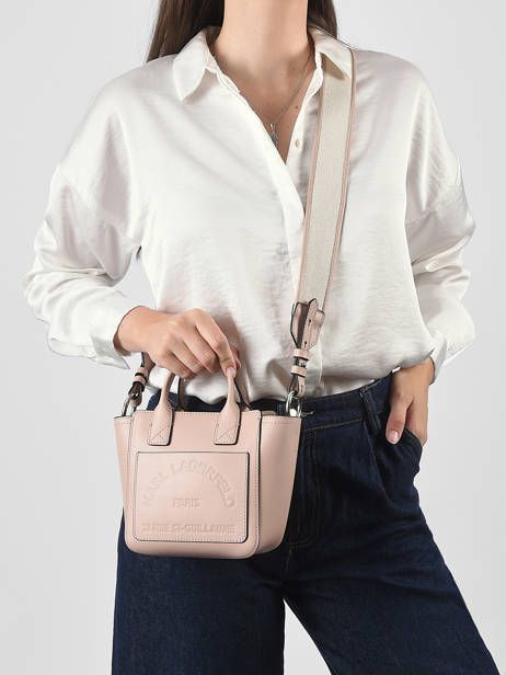 Sac Bandoulière K Daily Cuir Karl lagerfeld Rose k daily B3W30324 vue secondaire 1