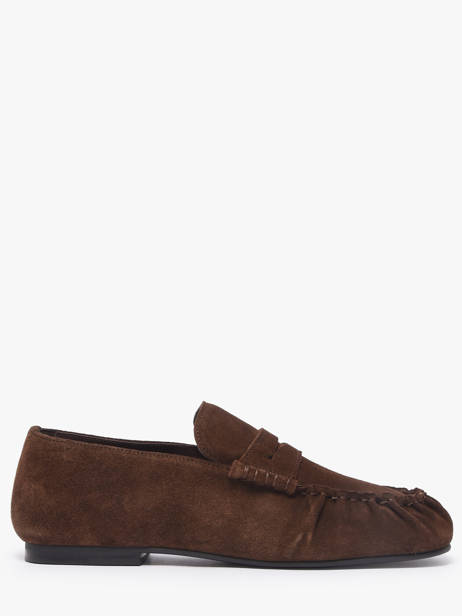 Moccasins In Leather Alohas Brown accessoires 10121401