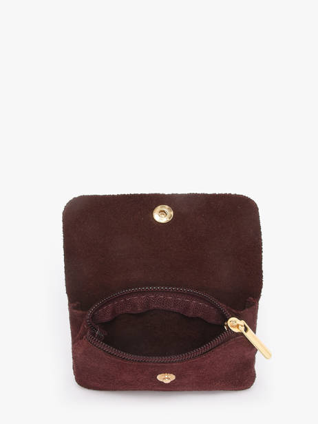 Porte-monnaie Velvet Cuir Milano Rouge velvet VE23091O vue secondaire 1