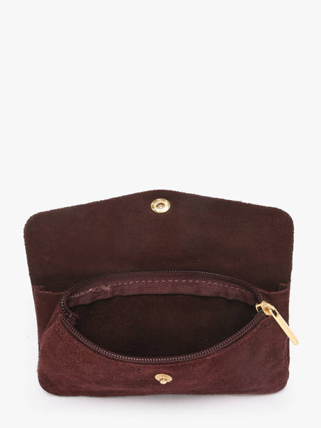 Porte-monnaie Velvet Cuir Milano Rouge velvet VE23113O vue secondaire 1