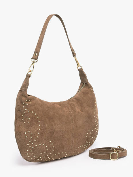 Shoulder Bag Velvet Milano Beige velvet VE26061 other view 1
